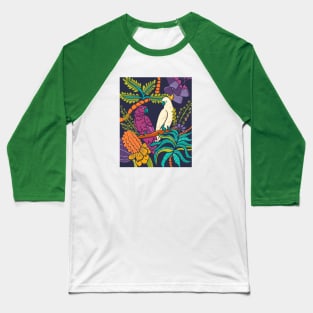 Tropical Parrots in the Jungle Baseball T-Shirt